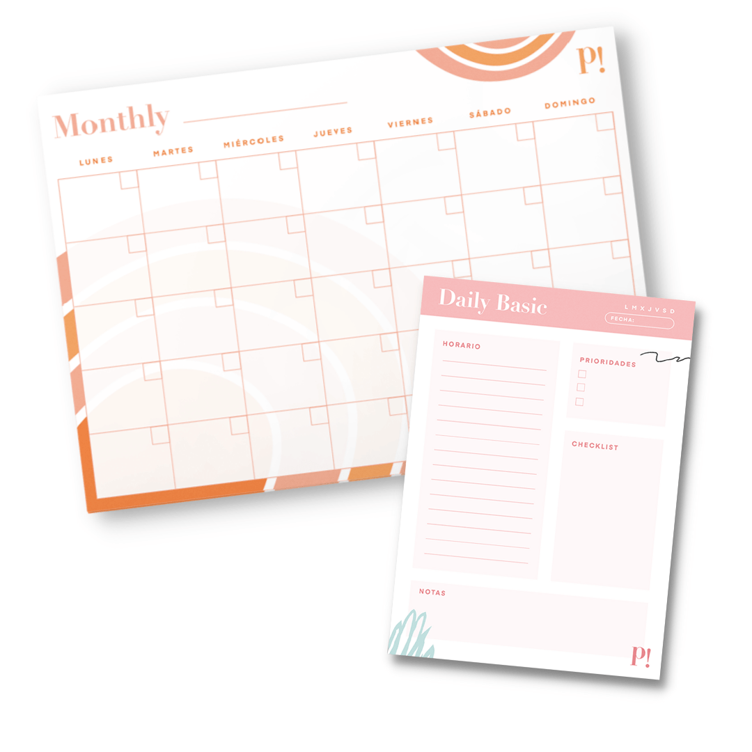 Pack Monthly Peach + Daily Rosa
