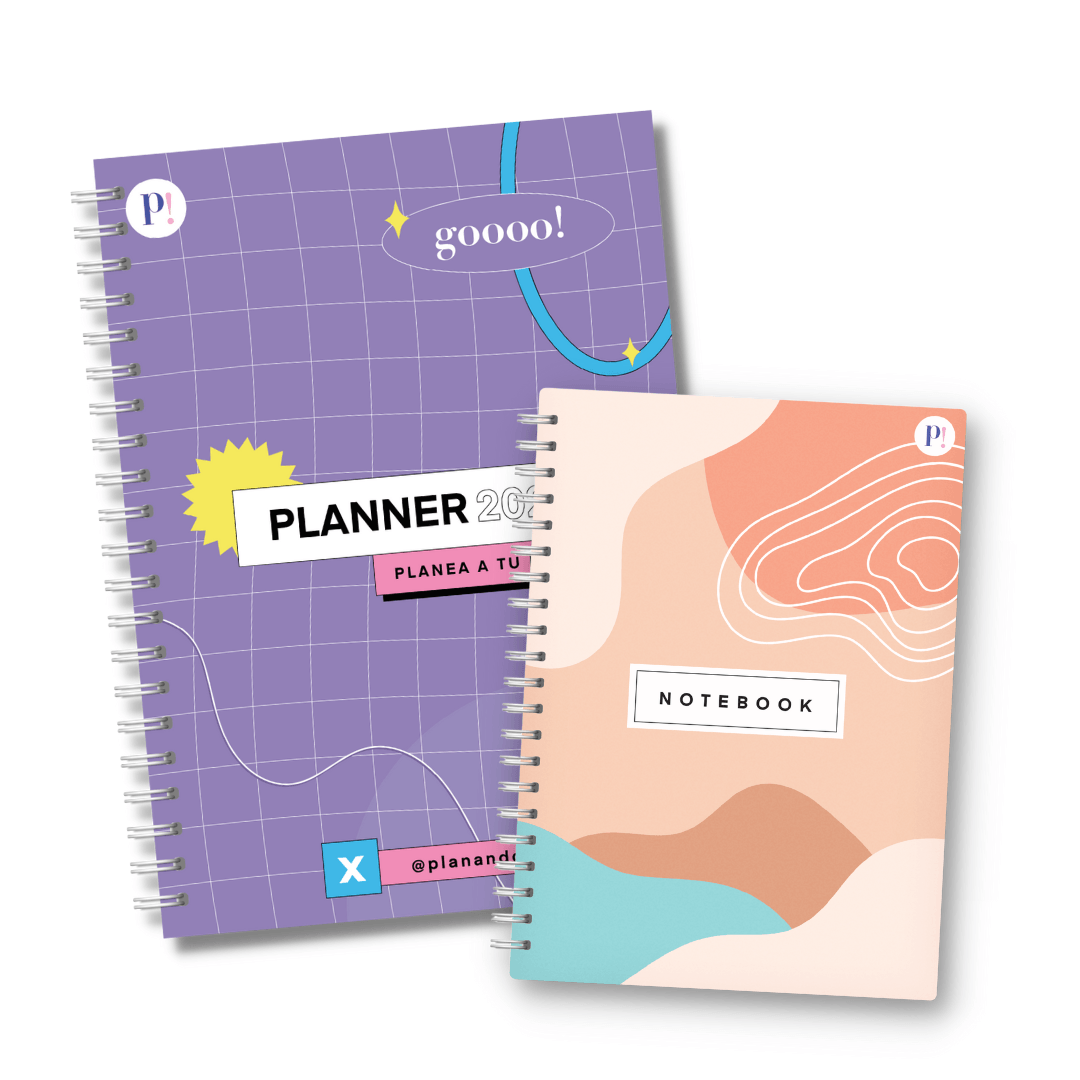 Planner 2022 Wavy + Notebook Sunset