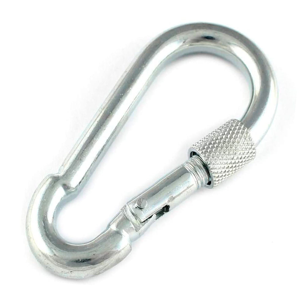 Gancho mosquetón de seguridad c/tuerca 6x60mm