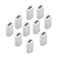 Presilla para cable 1/8"" 10 piezas