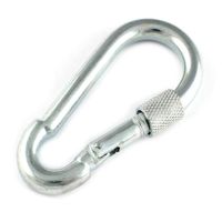 Gancho mosquetón de seguridad c/tuerca 8x80mm