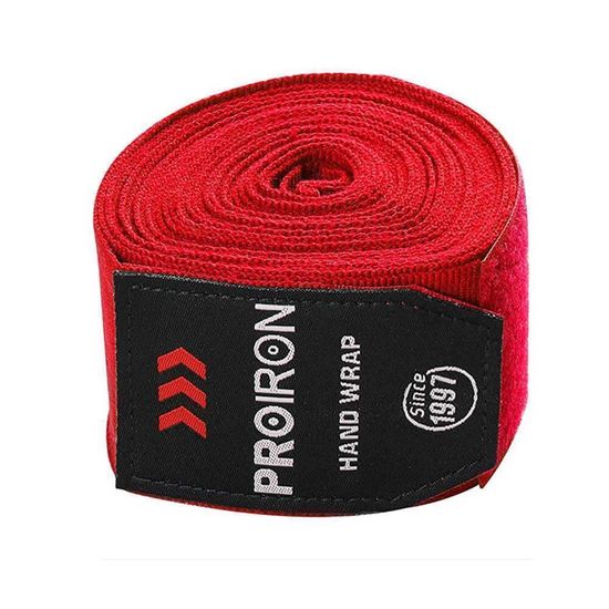 Vendas-de-boxeo-vendajes-elasticos-muay-thai-45m-PROIRON-rojo