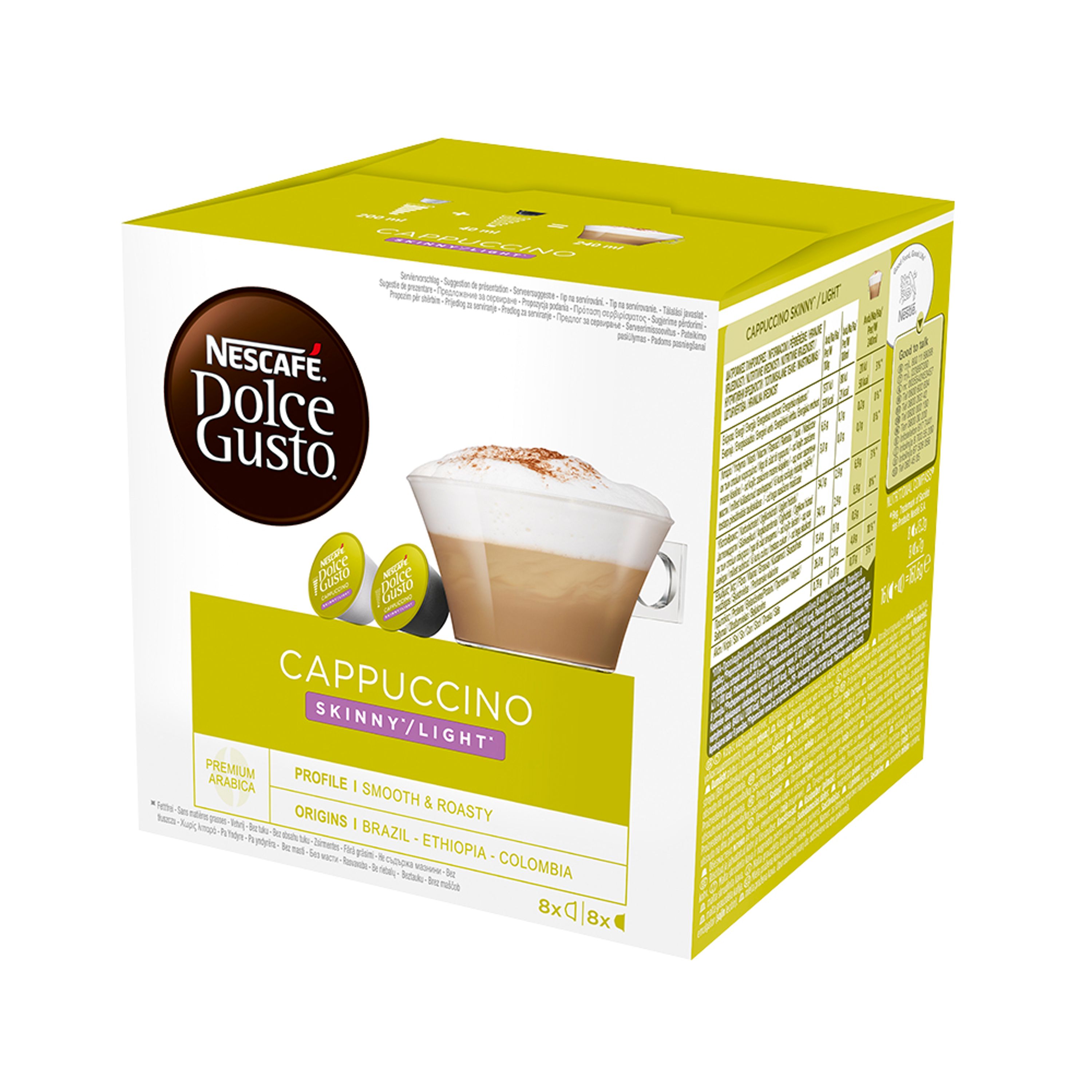 Cápsulas de Café Nescafé® Dolce Gusto® Cappuccino Skiny Caja de 16 unidades  - Shopstar