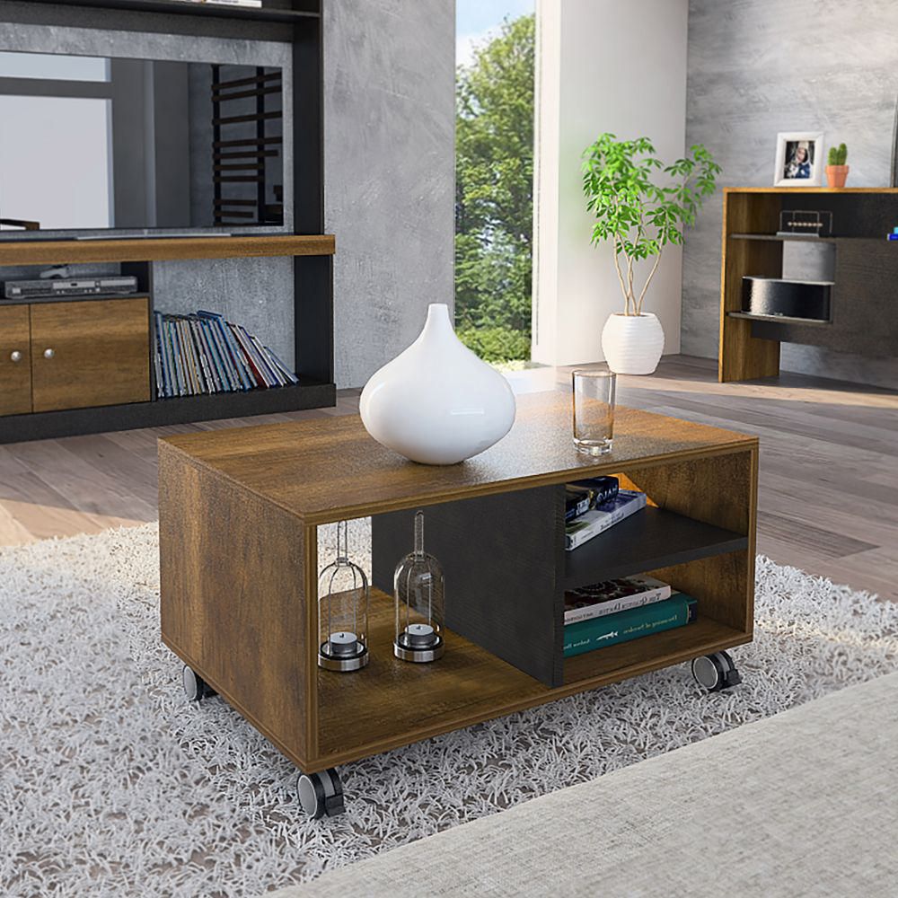 Mesa de Centro Classic Color - Caramelo / Wengue