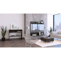 Panel Tv 55 + Consola + Mesa de Centro - Wengue