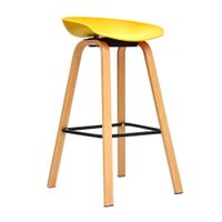 Banco Para Bar Misuri Fijo Amarillo Bonno