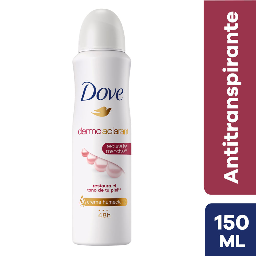 Desodorante en Aerosol para Mujer DOVE Dermoclarant Frasco 150ml