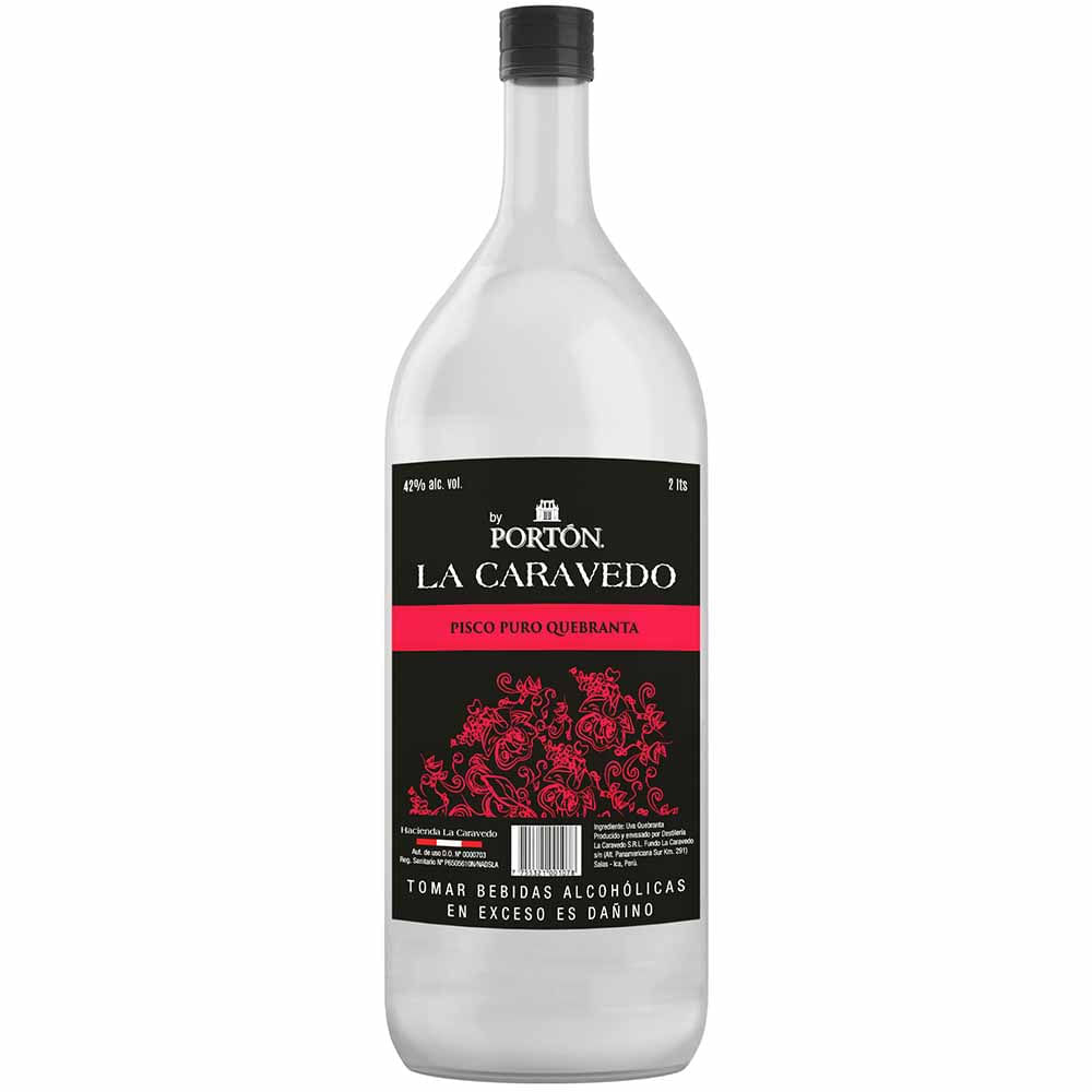 Pisco Quebranta LA CARAVEDO Botella 2L