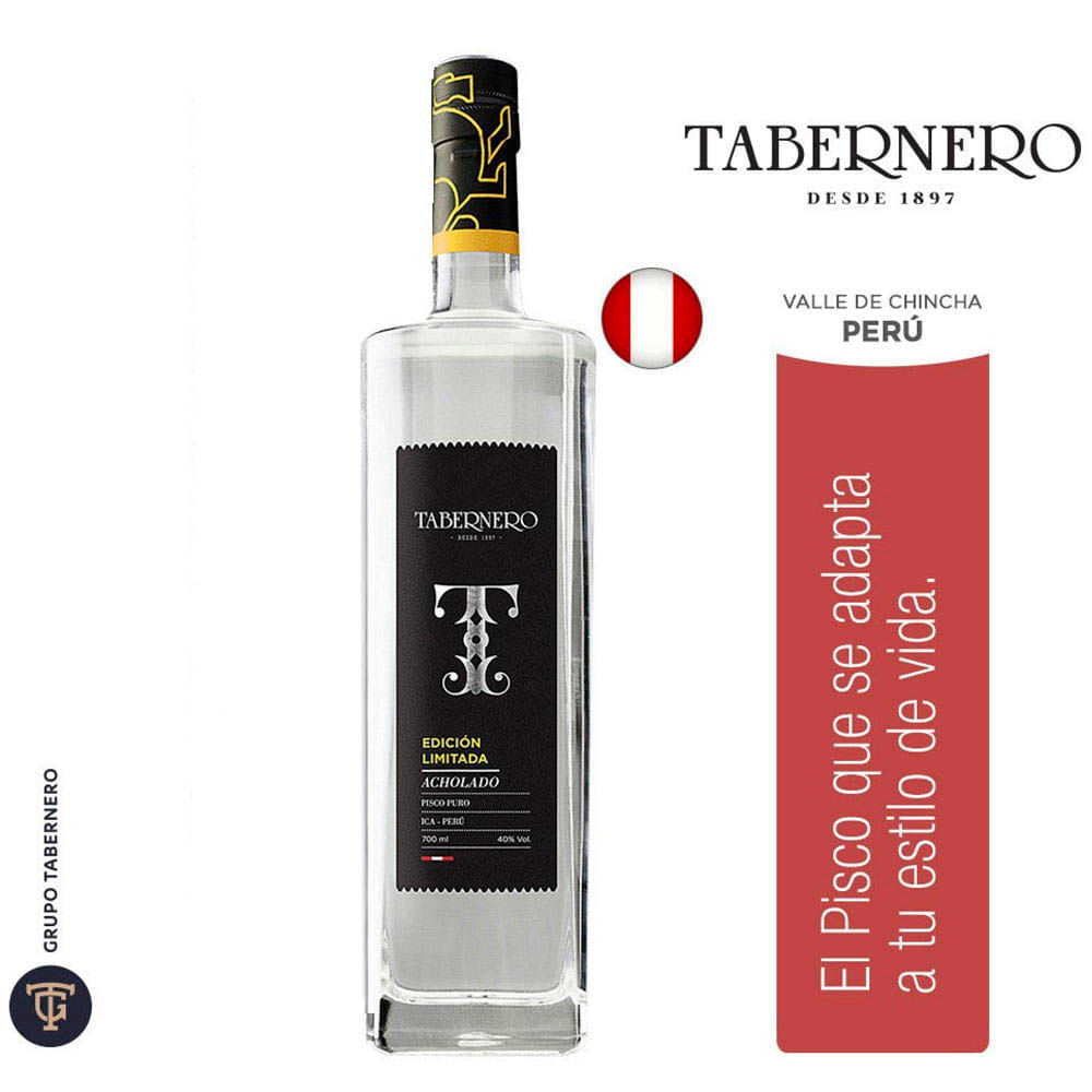Pisco TABERNERO Acholado Botella 700ml