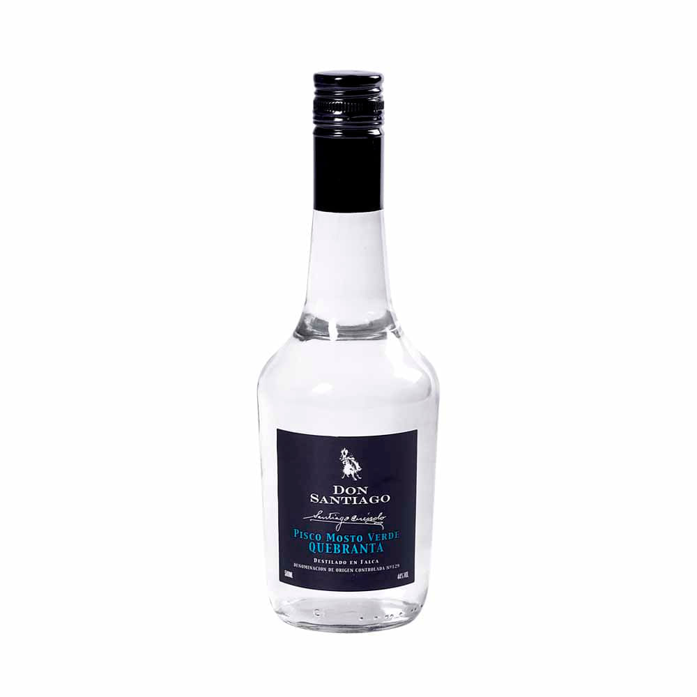 Pisco SANTIAGO QUEIROLO Mosto Verde Quebranta Botella 500ml