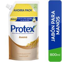 Jabón Líquido Antibacterial PROTEX Avena Doypack 800ml