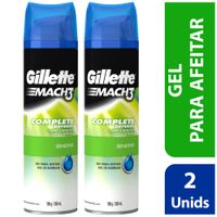 Gel para Afeitar GILLETTE Mach3 Senstive Frasco 200ml Paquete 2un