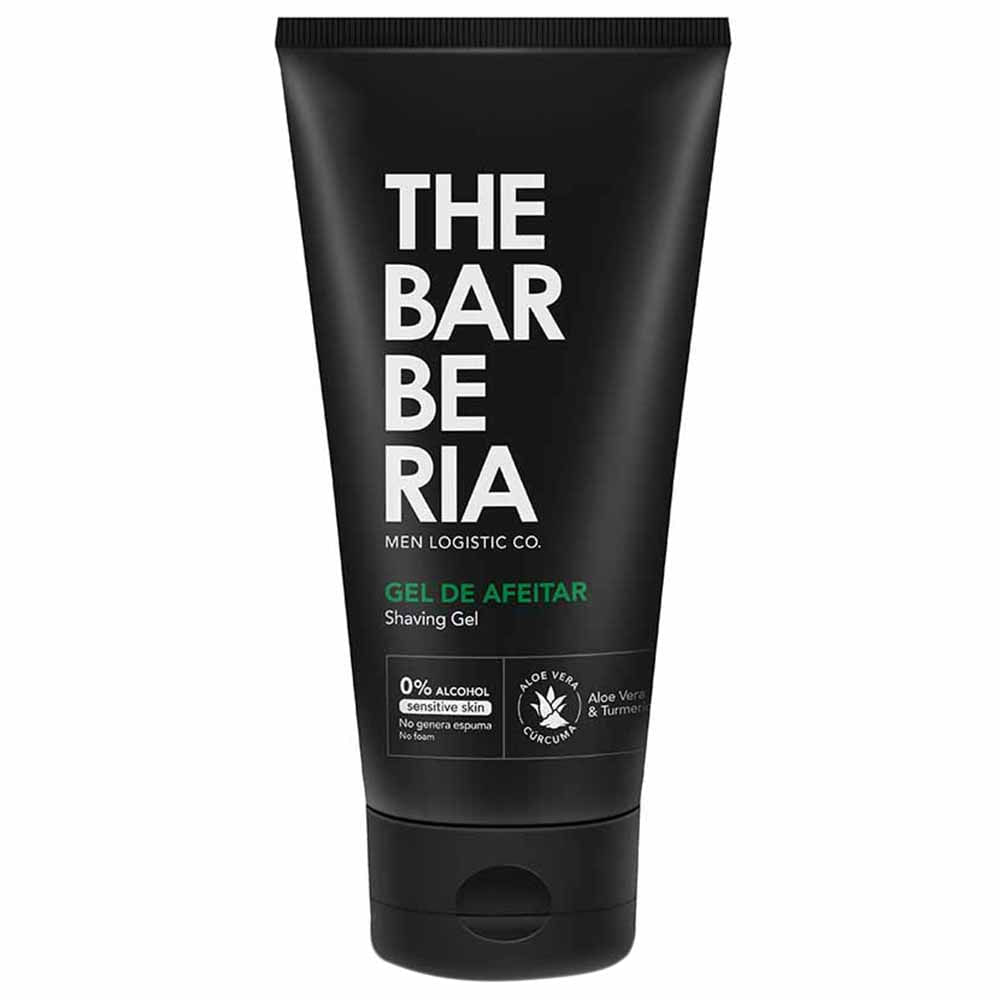 Gel de Afeitar THE BARBERIA Aloe Vera y Cúrcuma Tubo 150ml