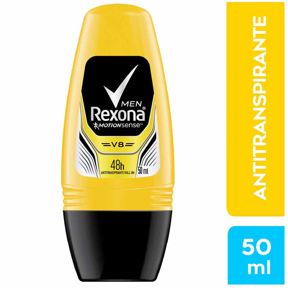 Desodorante en Roll On para Hombre REXONA V8 Frasco 50ml