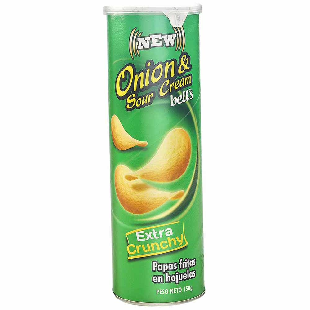Papas Fritas BELL'S Sabor Crema y Cebolla Lata 150g