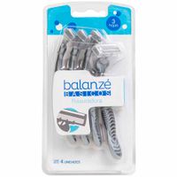 Máquina de Afeitar BALANZÉ para Hombre 3 Hojas Paquete 4un