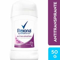Desodorante en Barra para Mujer REXONA Active Emotion Frasco 50g