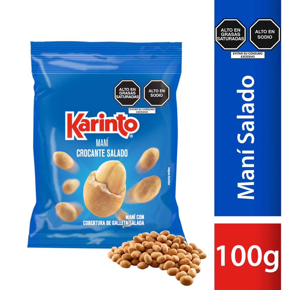 Maní KARINTO Engalletado Salado Bolsa 100g