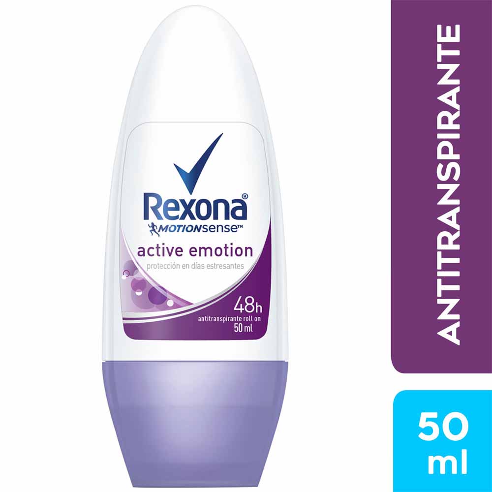 Desodorante en Roll On para Mujer REXONA Active Emotion Frasco 50ml