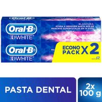 Pasta Dental ORAL-B 3D White Brilliant Fresh Tubo 75ml Paquete 2un