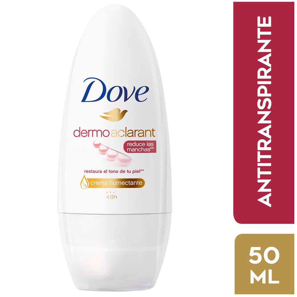 Desodorante en Roll On para Mujer DOVE Dermo Aclarant Frasco 50ml