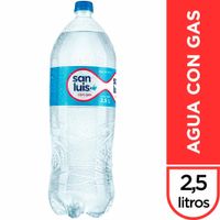 Agua Mineral SAN LUIS Con Gas Botella 2.5L