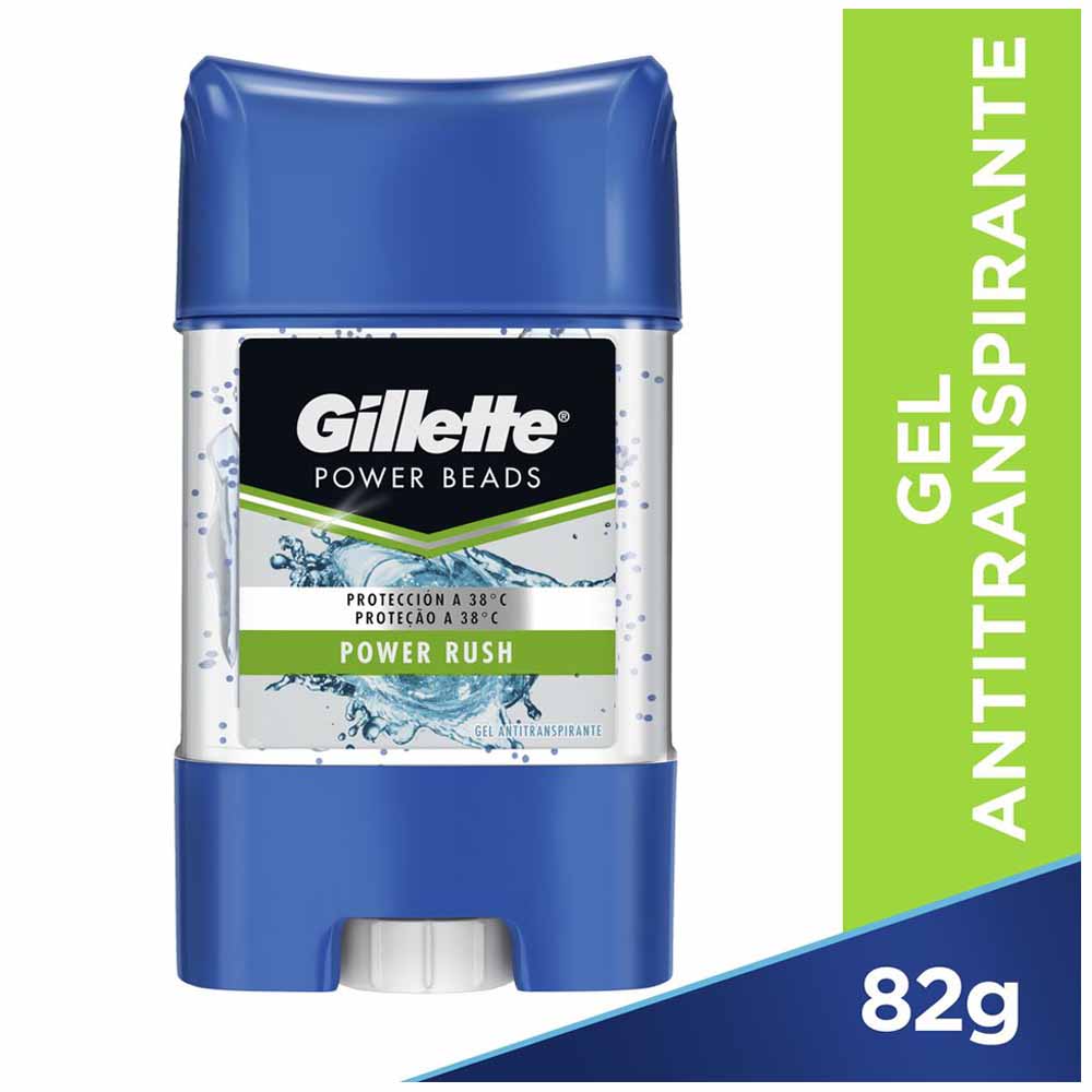 Desodorante en Barra para Hombre GILLETTE Power Beads Power Rush Frasco 82g