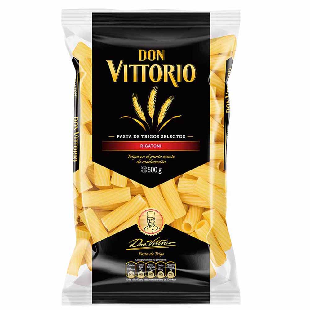 Fideos DON VITTORIO Rigatoni Bolsa 500g