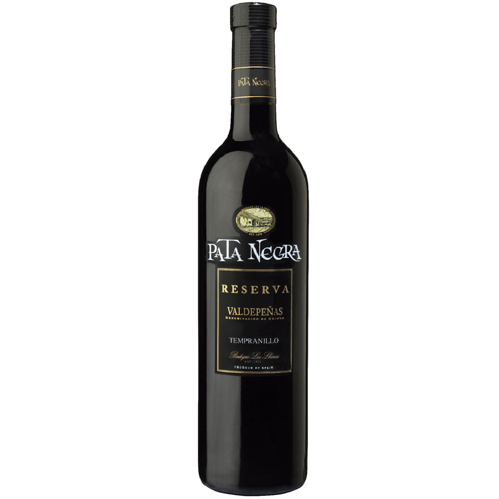 Vino PATA NEGRA Reserva Tempranillo Botella 750ml