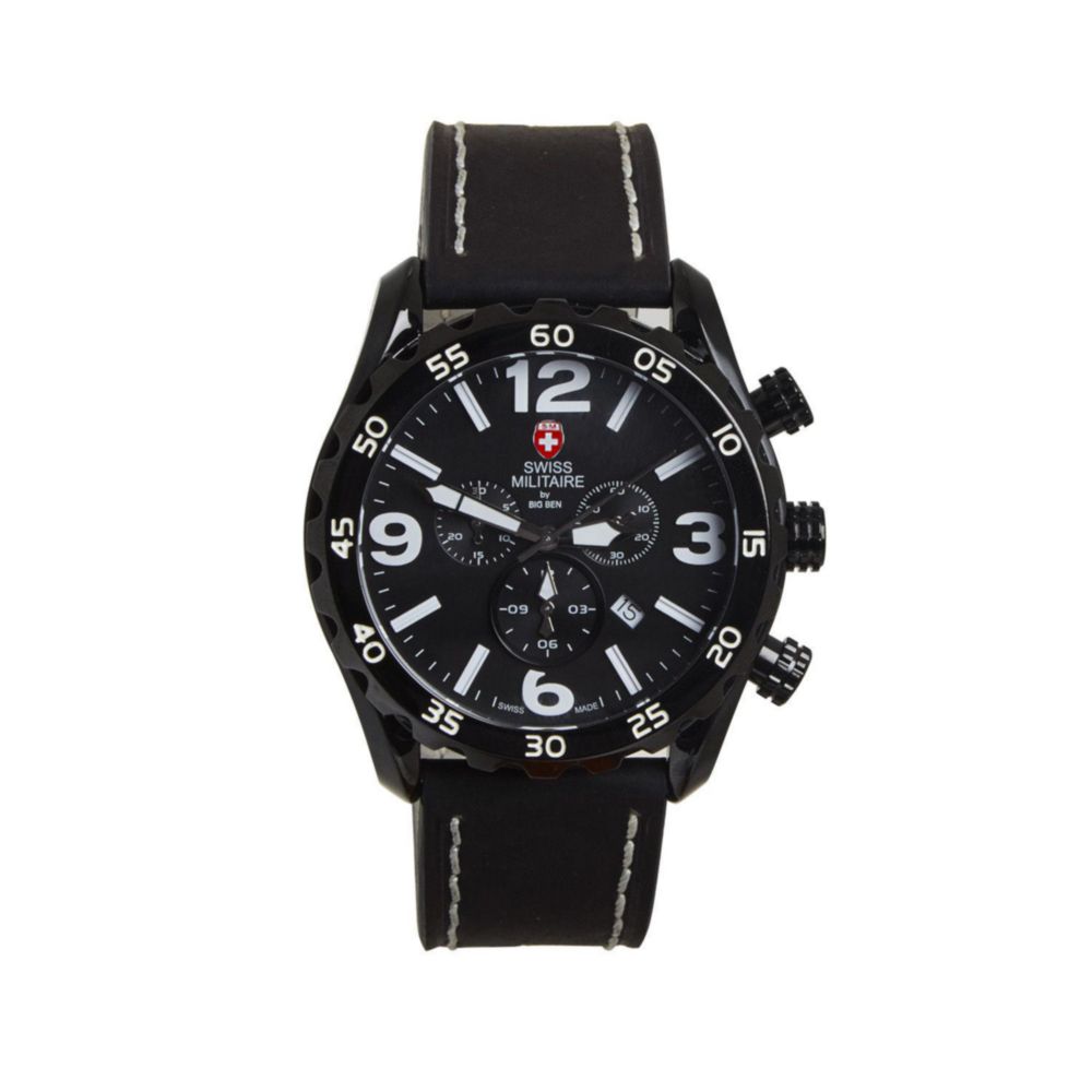 Reloj Cronómetro - Fechero - Bisel de buceo Hombre 594-22 Swiss Militaire
