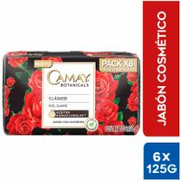 Jabón de Tocador CAMAY Clásico Barra 125g Paquete 6un