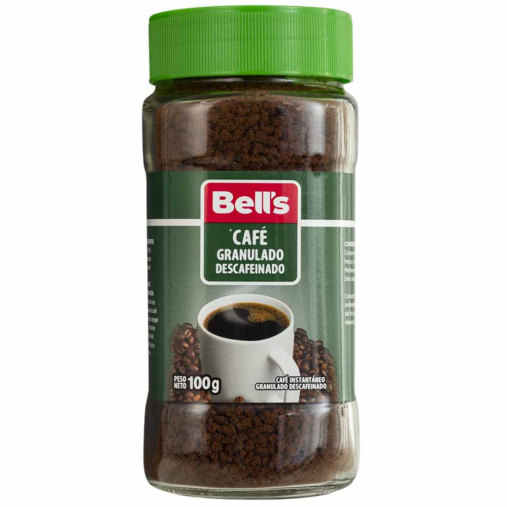 Café Instantáneo Granulado BELL'S Descafeinado Frasco 100g