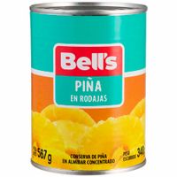 Piña en Rodajas BELL'S en Almíbar Lata 567g