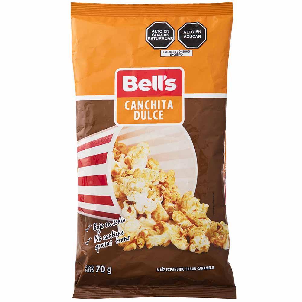 Maíz Pop Corn BELL'S Dulce Bolsa 70g