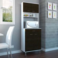 Mueble De Cocina Kitchen 60 - Blanco/Wengue