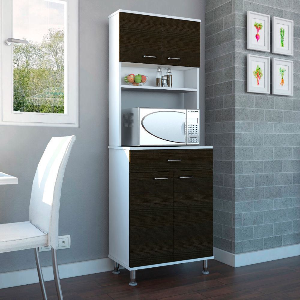 Mueble De Cocina Kitchen 60 - Blanco/Wengue