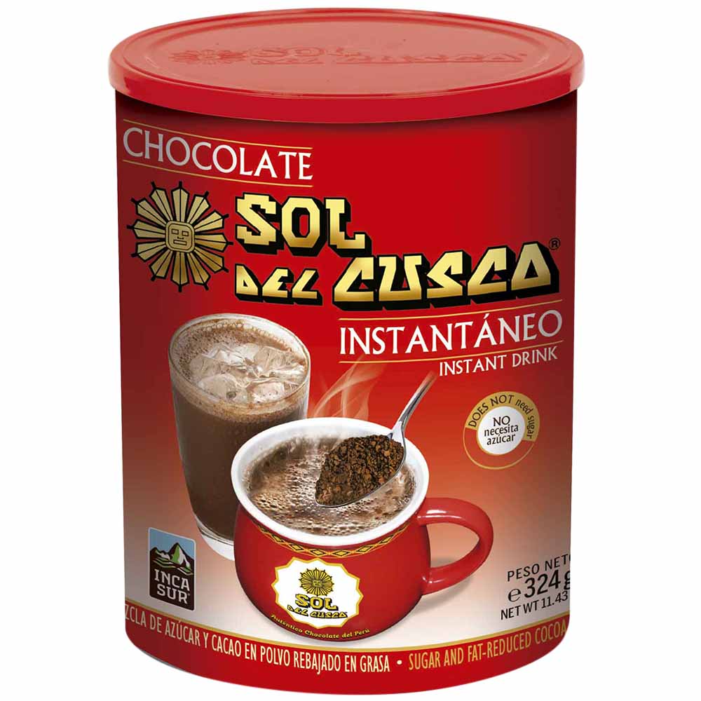 Chocolate Instantáneo SOL DEL CUZCO Pote 324g