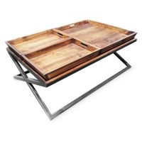 Mesa de Centro Hawai Marrón Rustico