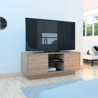 Mesa de TV 55"" Coralina - Miel/Habano