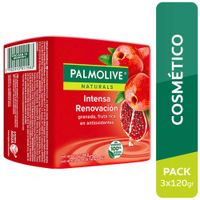 Jabón de Tocador PALMOLIVE Granada Barra 120g Paquete 3un