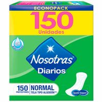 Protectores Diarios NOSOTRAS Normal Paquete 150un