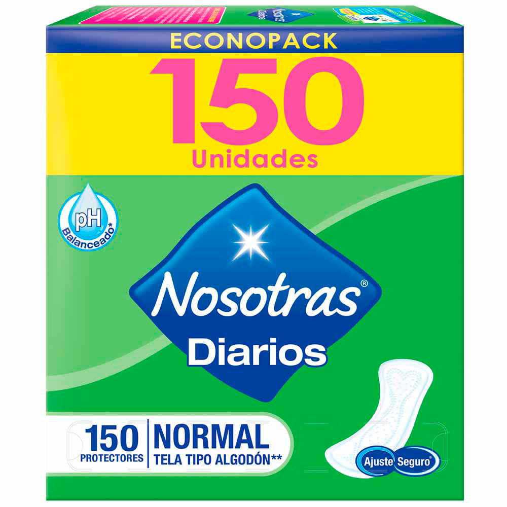 Protectores Diarios NOSOTRAS Normal Paquete 150un