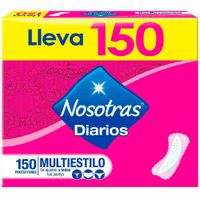 Protectores Diarios NOSOTRAS Multiestilo Paquete 150un