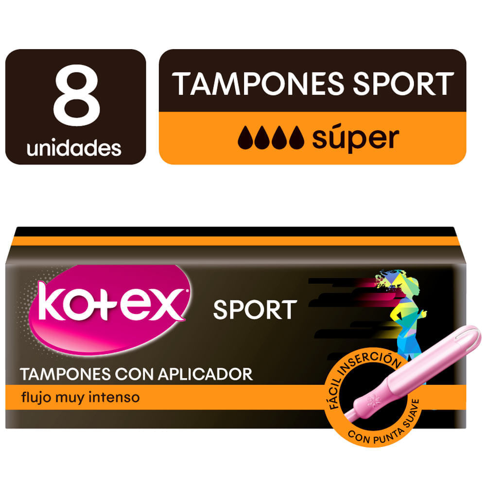 Tampón KOTEX con Aplicador Evolution Súper Caja 8un