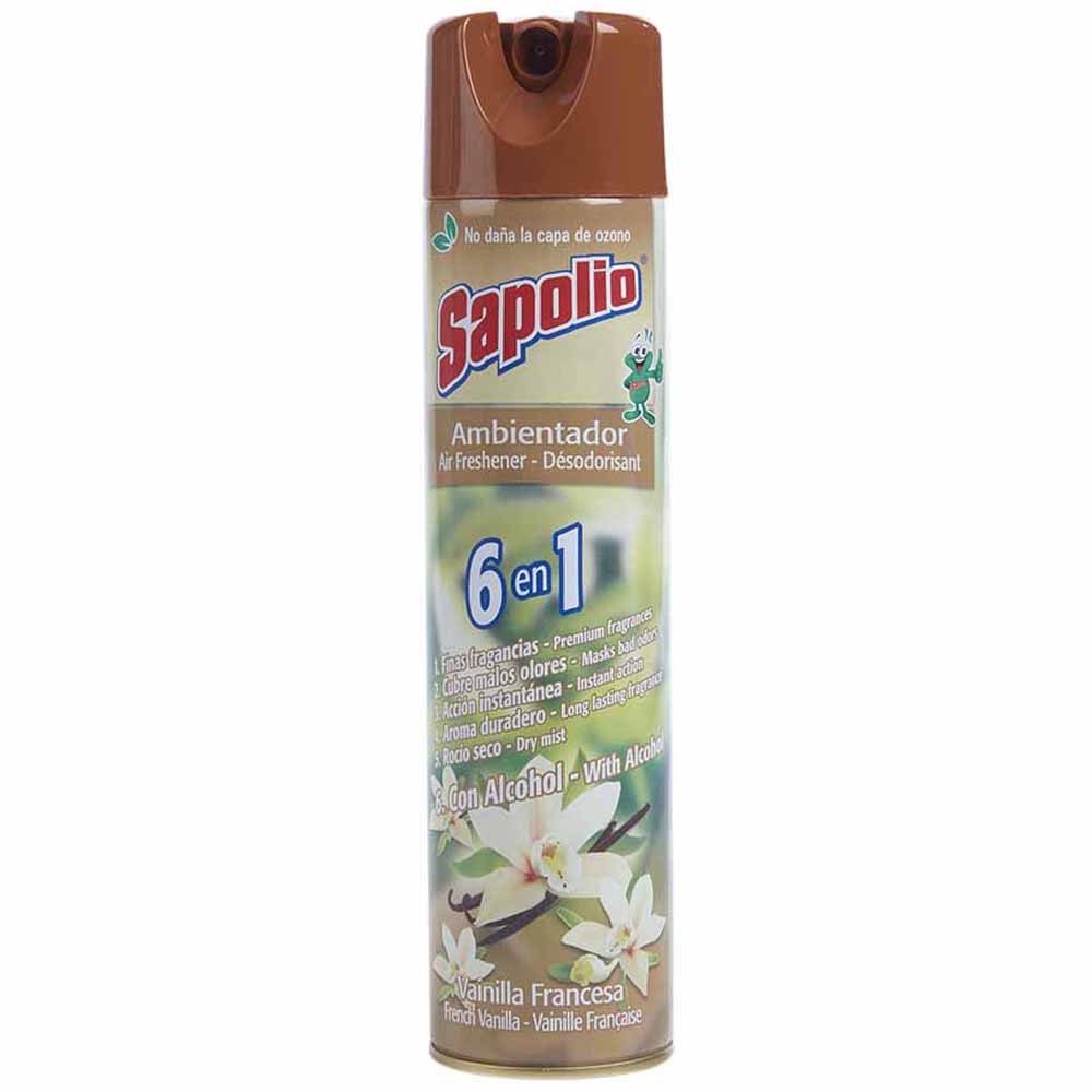 Ambientador en spray SAPOLIO Vainilla francesa Frasco 360Ml