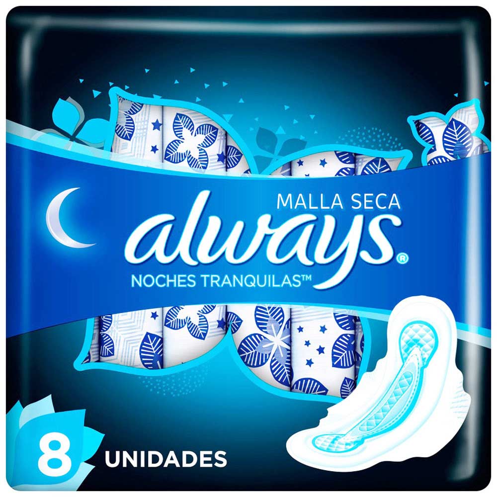 Toalla Higiénica ALWAYS Active Noche Paquete 8un