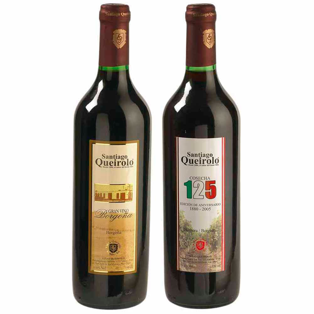 Vino SANTIAGO QUEIROLO Borgoña Barbera y Borgoña Botella 750ml