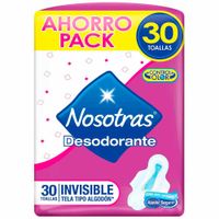 Toalla Higienica NOSOTRAS Invisible Paquete 30un