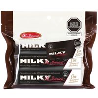 Chocolate LA IBÉRICA Milky Sin Azúcar Barra 50g Caja 6un