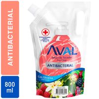 Jabón Líquido Antibacterial AVAL Feria Flores Doypack 800 ml